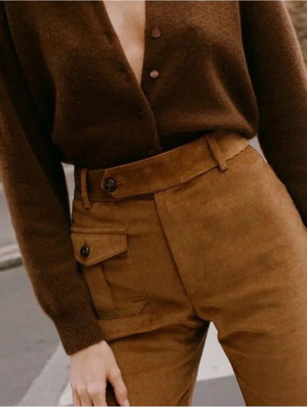 Doen heart field pant in amber wheat